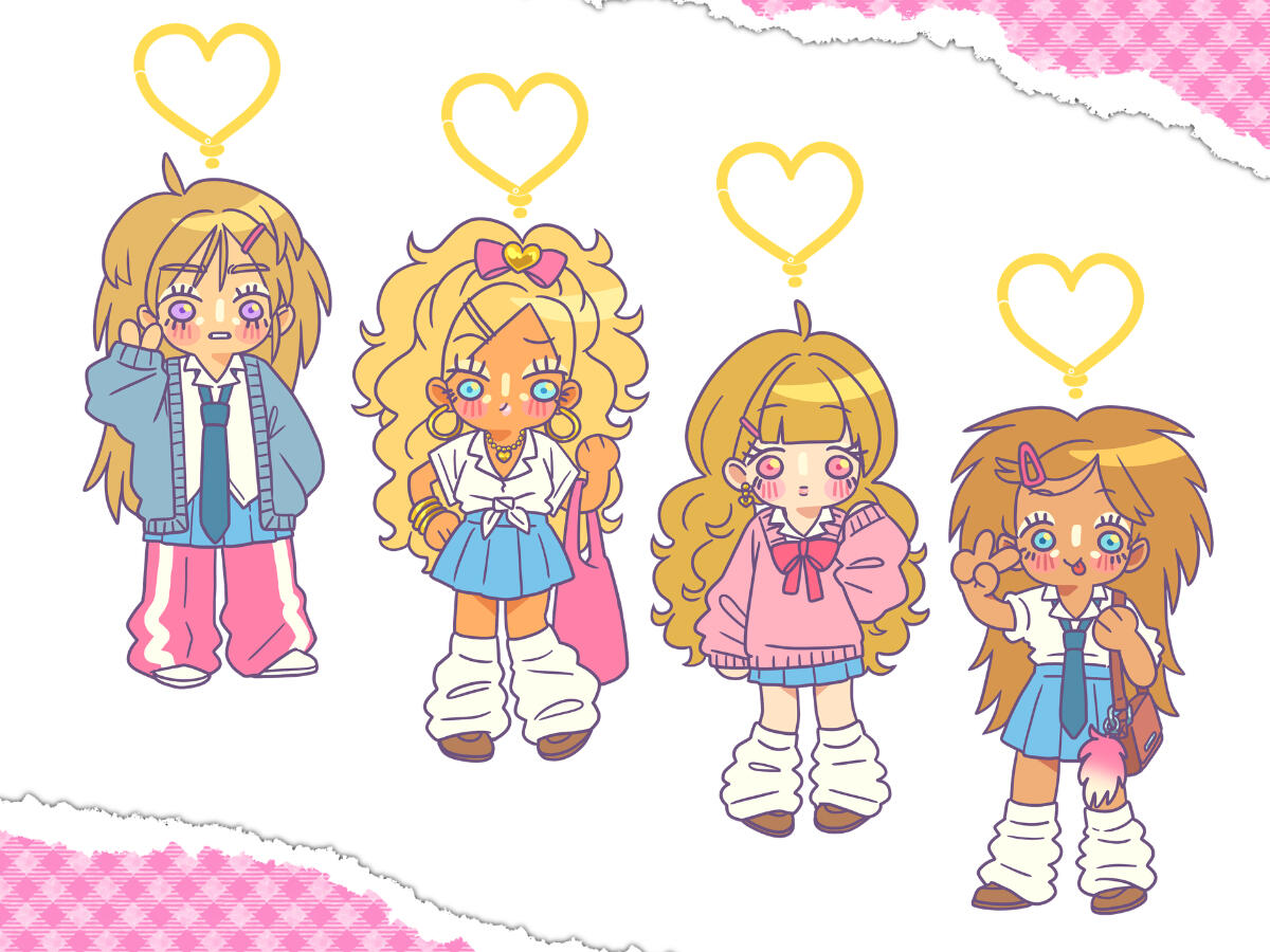 OC Gyaru Keychains