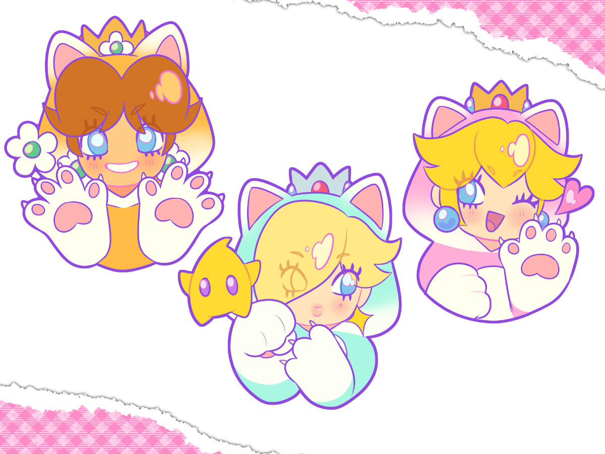 Mario Princess Stickers